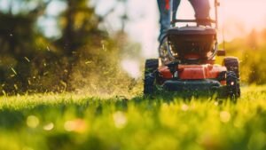 Lawn mowing